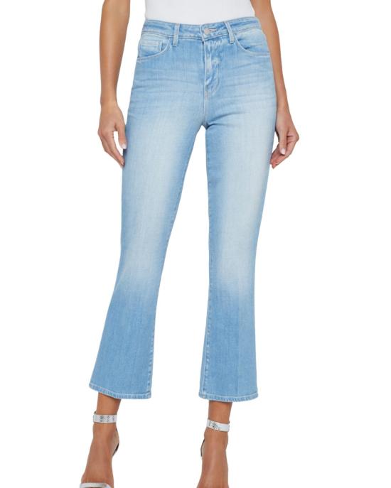  라장스 데님 팬츠 L'agence Tati 하이라이즈 크롭 마이크로 부츠 에섹스