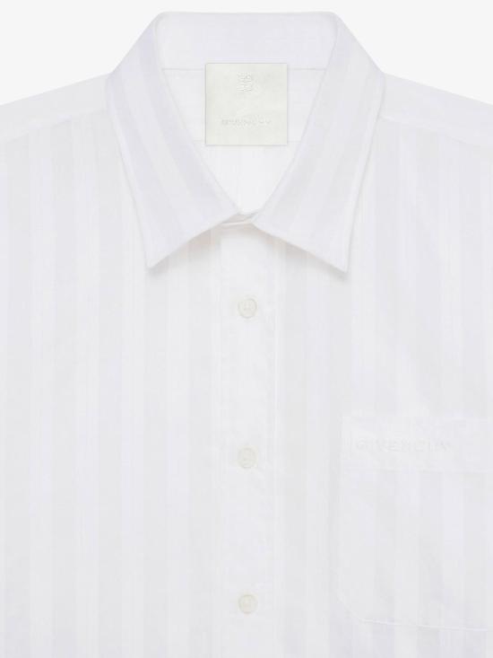  지방시 반팔 셔츠 BM60ZZ15EJ100 White - GIVENCHY