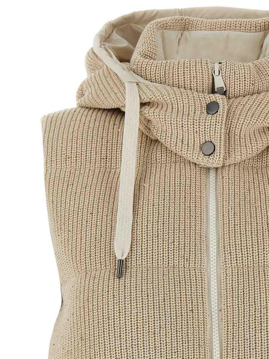  브루넬로 쿠치넬리 베스트 M0DVT2142CDR24 Beige - BRUNELLO CUCINELLI