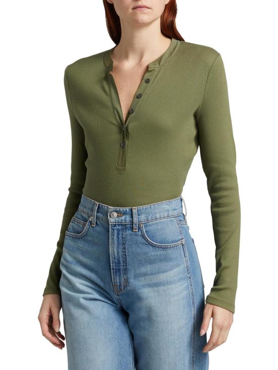  베로니카비어드 블라우스 베로니카 비어드 조셀린 탑 스톤 아미 - VERONICA BEARD