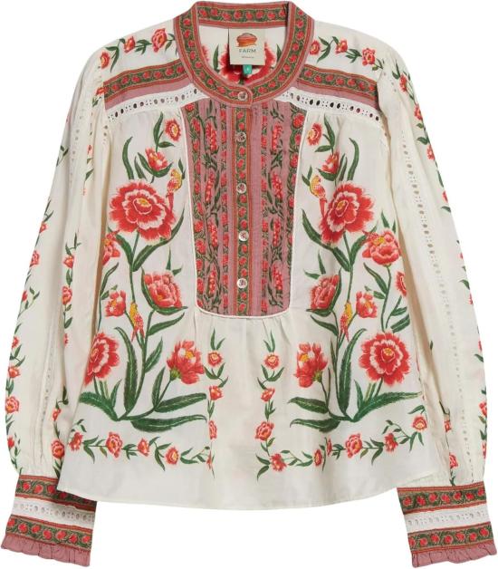  팜 리오 블라우스 아이니카 델리케이트  오프 화이트