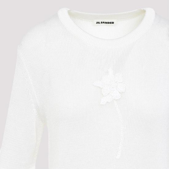 25SS 질샌더 반팔 티셔츠 J03GC0138 J18344 103 PIUMA WHITE - JIL SANDER