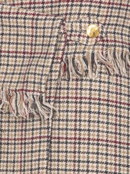  가니 숏 스커트 F9592177 Beige - GANNI