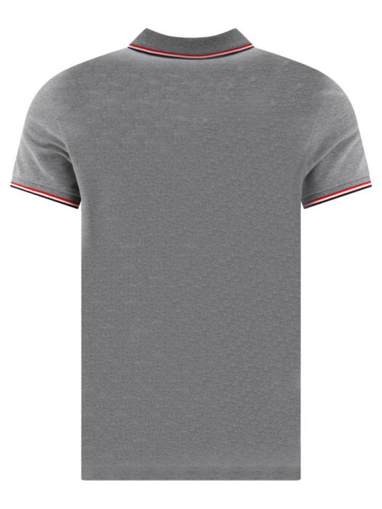  몽클레어 트리밍 코튼 피케 폴로 셔츠  8A7030084556984 GRAY DOM - MONCLER