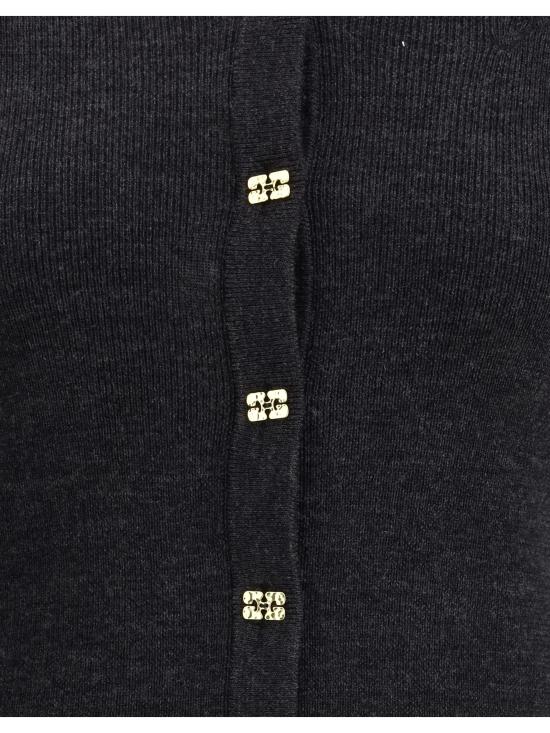 25SS 가니 가디건 K2474 252 GREY - GANNI