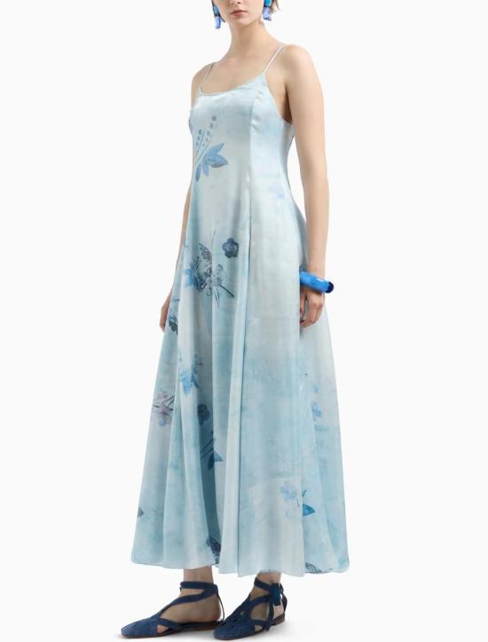 25SS 엠포리오 아르마니 롱 원피스 EW001535TE13523P1007 MULTICOLOUR - EMPORIO ARMANI