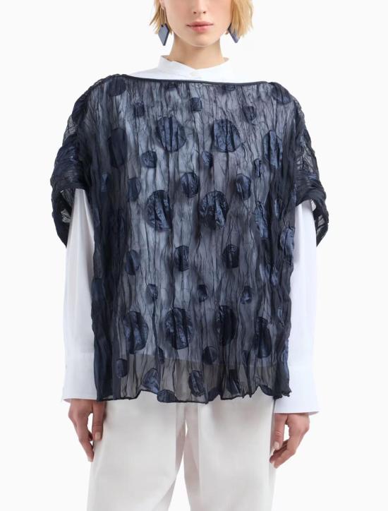 25SS 엠포리오 아르마니 반팔 티셔츠 EW000875AF12530F4031 DEEP BLUE - EMPORIO ARMANI