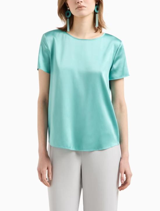 25SS 엠포리오 아르마니 반팔 티셔츠 8N2K152NXXZU9071 LAGOON GREEN - EMPORIO ARMANI