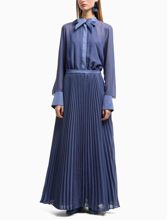 25SS 엠포리오 아르마니 롱 원피스 EW000839AF10209UB084 POWDERY BLUE - EMPORIO ARMANI