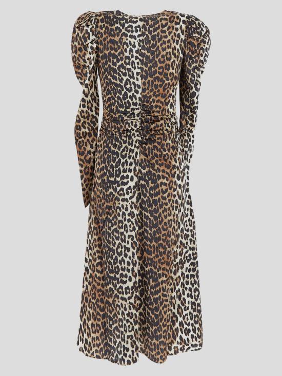 25SS 가니 롱 원피스 W0330 6757943 Brown - GANNI