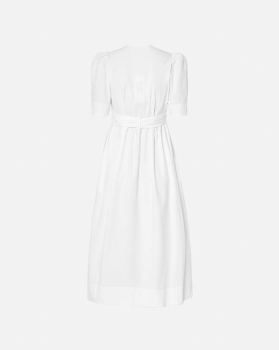 25SS 가니 미디 원피스 W0306 151 White - GANNI