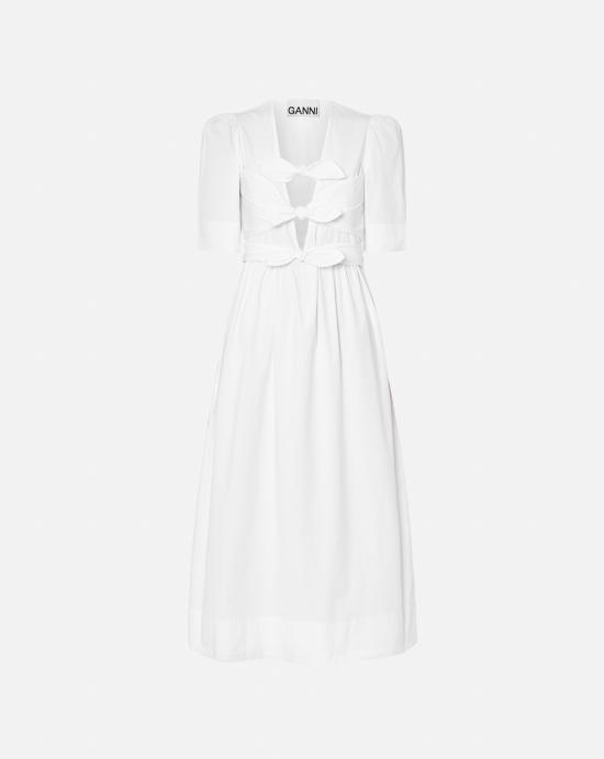 25SS 가니 미디 원피스 W0306 151 White