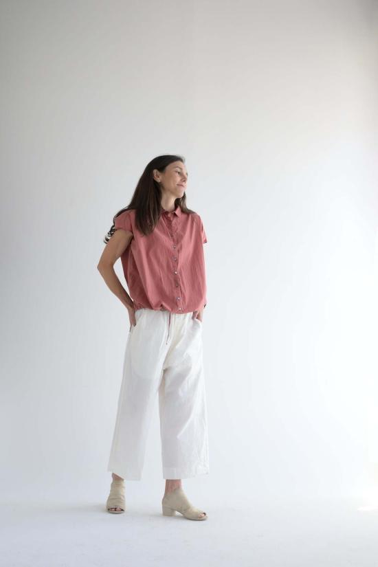  앨범 디 파밀리아 반팔 티셔츠 Album Di Famiglia 쇼트 민소매  코랄 - ALBUM DI FAMIGLIA