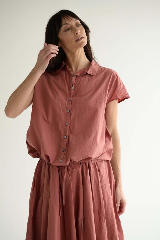  앨범 디 파밀리아 반팔 티셔츠 Album Di Famiglia 쇼트 민소매  코랄 - ALBUM DI FAMIGLIA