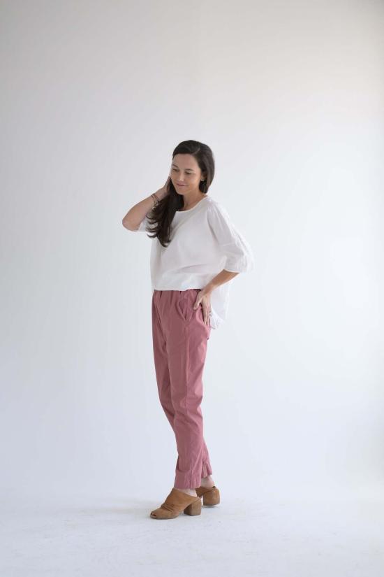  앨범 디 파밀리아 스트레이트 팬츠 앨범 Di Famiglia Slim Trouser Ts Coral - ALBUM DI FAMIGLIA