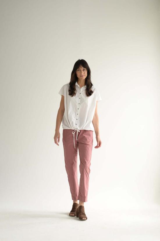  앨범 디 파밀리아 스트레이트 팬츠 앨범 Di Famiglia Slim Trouser Ts Coral - ALBUM DI FAMIGLIA