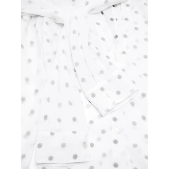 25SS 아크네 스튜디오 블라우스 AC0721 BK WH WHITE - ACNE STUDIOS