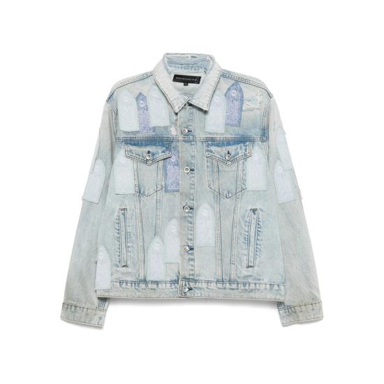 25SS 후 디싸이즈 워 데님 자켓 PATCHED ARCH D SKY BLUE