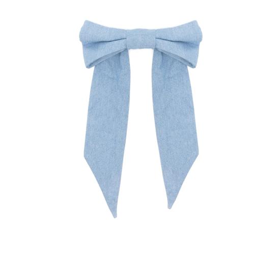 25SS 이엘브이 데님 브로치 DENIM BOW LGBLU BLUE