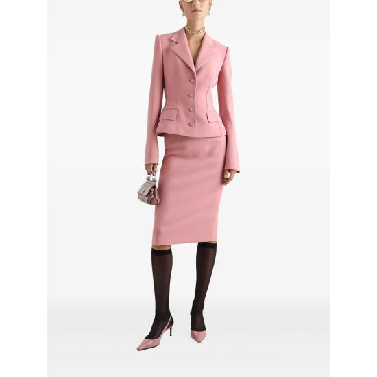 25SS 돌체앤가바나 미디 스커트 F4CJGT FU2L8 F0473 PINK - DOLCE & GABBANA