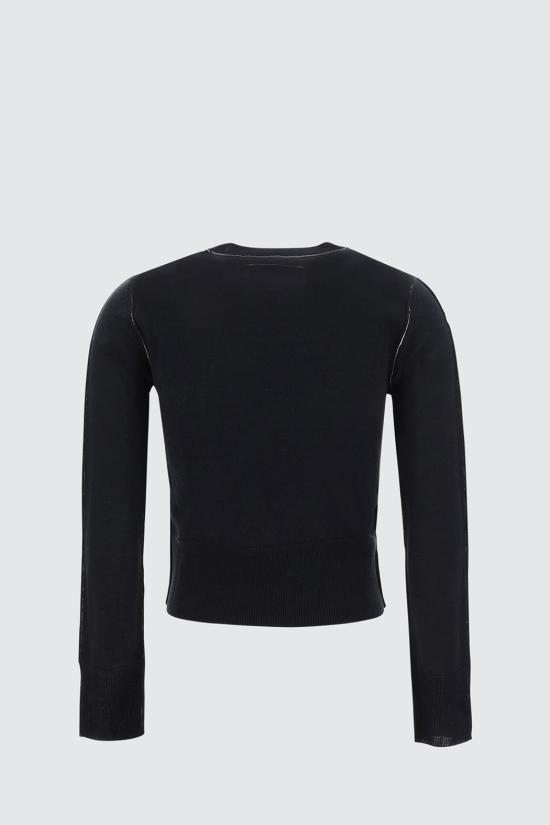 25SS MM6 메종마르지엘라 스웨터 S52HL0022 M13037900 Black - MM6 MAISON MARGIELA