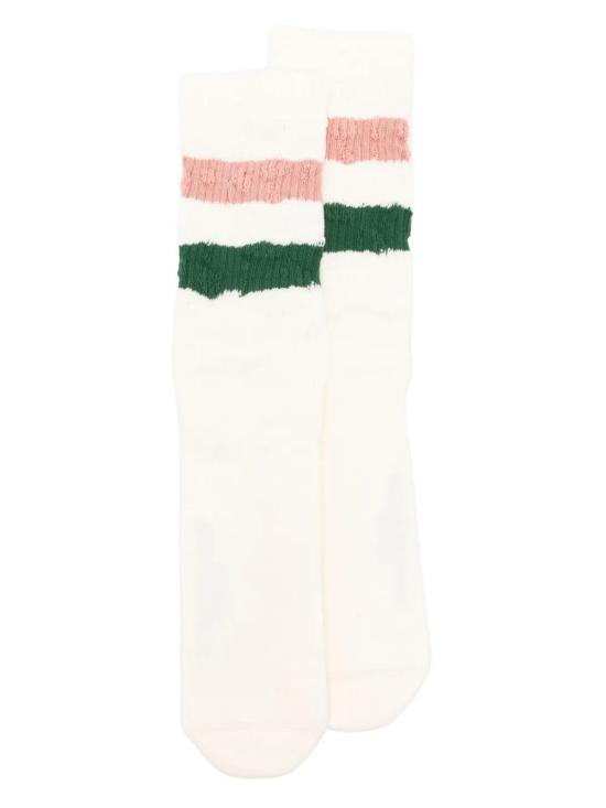 25SS 골든구스 양말 GUP00883P000488 82895 HERITAGE WHITE HUNTER GREEN SHADOW GRAY