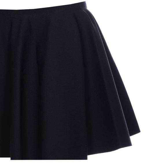 25SS 알라이아 숏 스커트 AA9J2298K034A 995 Black - ALAIA