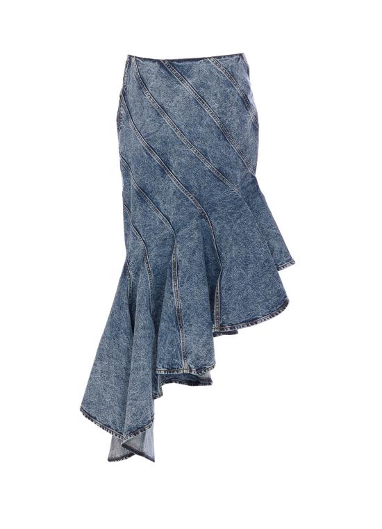 25SS 알라이아 미디 스커트 AA9J2283T535A 524 Blue