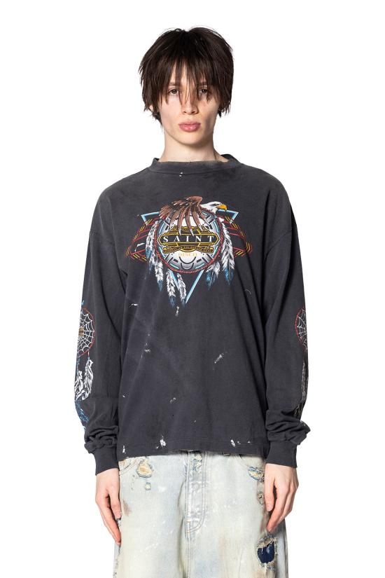 25SS 세인트 미카엘 긴팔 셔츠 SM