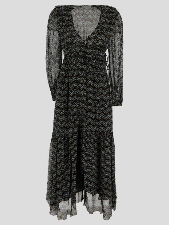 25SS 이자벨마랑에뚜왈 미디 원피스 RO0668FA C1J07E02FK Faded black - ISABEL MARANT ETOILE