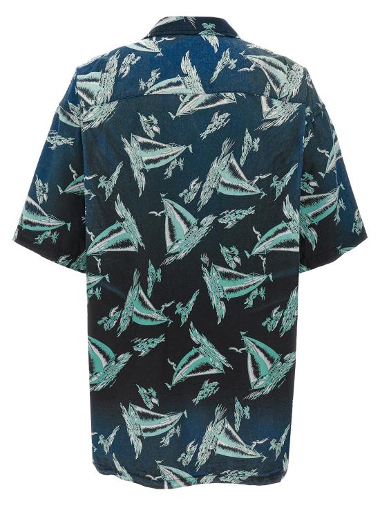 25SS 메종 미하라 야스히로 반팔 셔츠 J14SH187BLACK Blue - MAISON MIHARA YASUHIRO