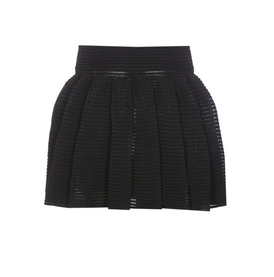 25SS 알라이아 미디 스커트 AA9J2249K008A 995 Black - ALAIA