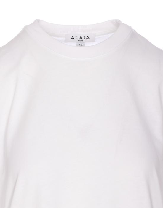 25SS 알라이아 반팔 티셔츠 AA9I0003J010A White - ALAIA