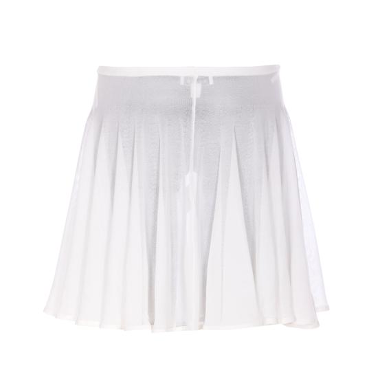 25SS 알라이아 숏 스커트 AA9J2306K053A 000 White - ALAIA