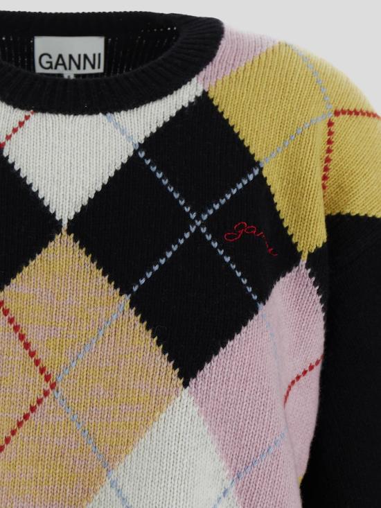 25SS 가니 긴팔 티셔츠 K2379 2642999 MultiColour - GANNI