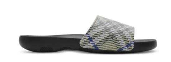 25SS 버버리 체크 다이브 슬라이드  8102419 B9629 Sand - BURBERRY