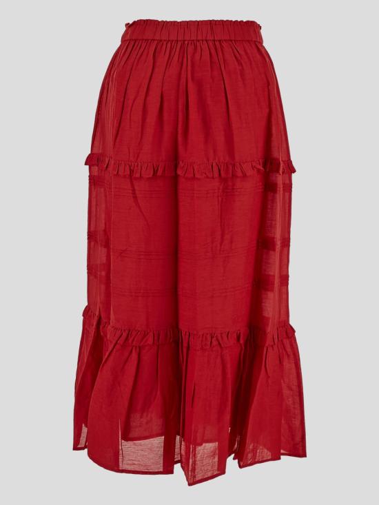 25SS 이자벨마랑에뚜왈 스커트 JU0239FB B3J04E70RD Red - ISABEL MARANT ETOILE