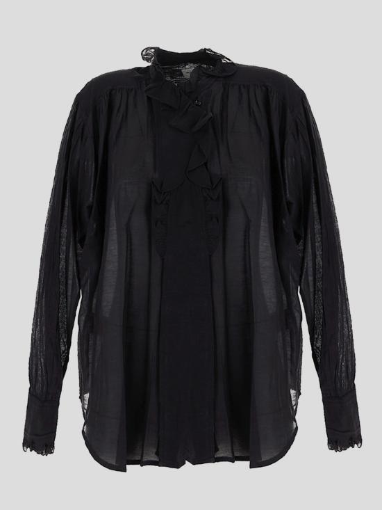 25SS 이자벨마랑에뚜왈 셔츠 HT0001FC B3J04E01BK Black