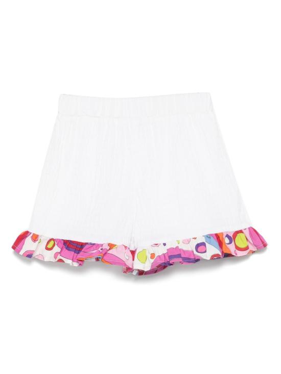 25SS [주니어] 에밀리오푸치 쇼츠/버뮤다 PW6C19 P0492 100 White - EMILIO PUCCI