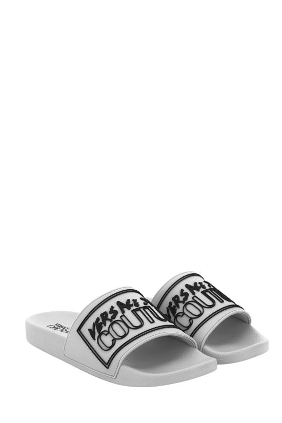 25SS 베르사체 뮬/슬리퍼 78YA3SQ3 ZSC22003 White - VERSACE
