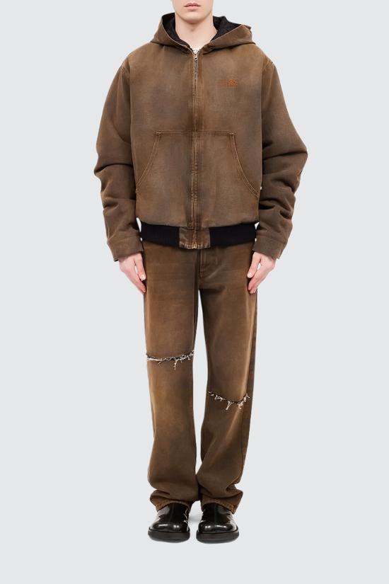 25SS MM6 메종마르지엘라 코트 SH2AM0013 S30848961 Brown - MM6 MAISON MARGIELA