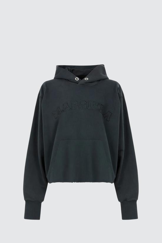25SS 마르지엘라 후드 티셔츠 S51GU0133 S25520960 Vintage black