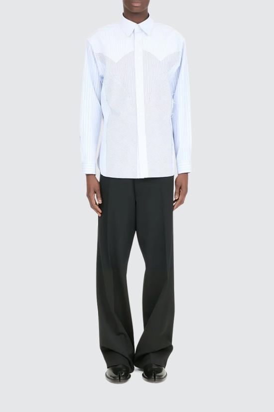 25SS 마르지엘라 긴팔 셔츠 S50DT0037 MTN025961 Blue - MAISON MARGIELA