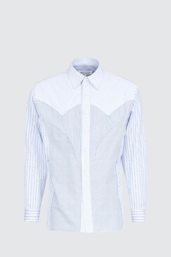 25SS 마르지엘라 긴팔 셔츠 S50DT0037 MTN025961 Blue