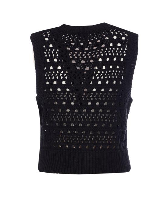 25SS 가니 베스트 K2471 099 Black - GANNI