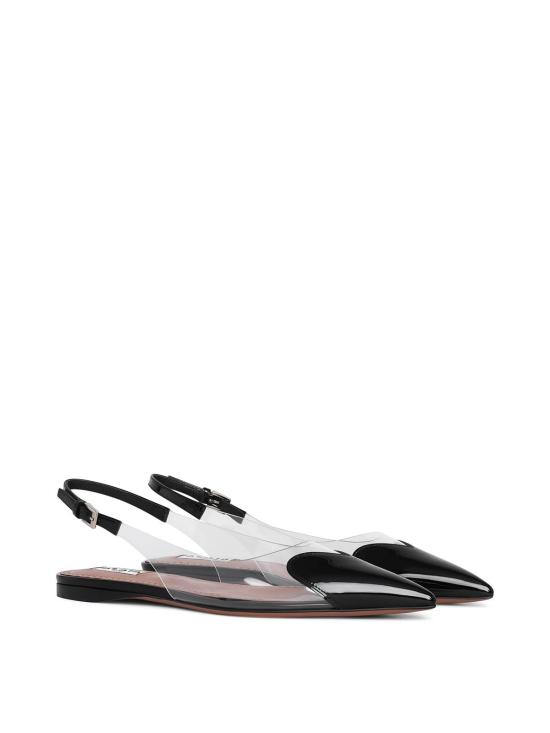  알라이아 플랫 슈즈 AA3E047CK150999 Black - ALAIA