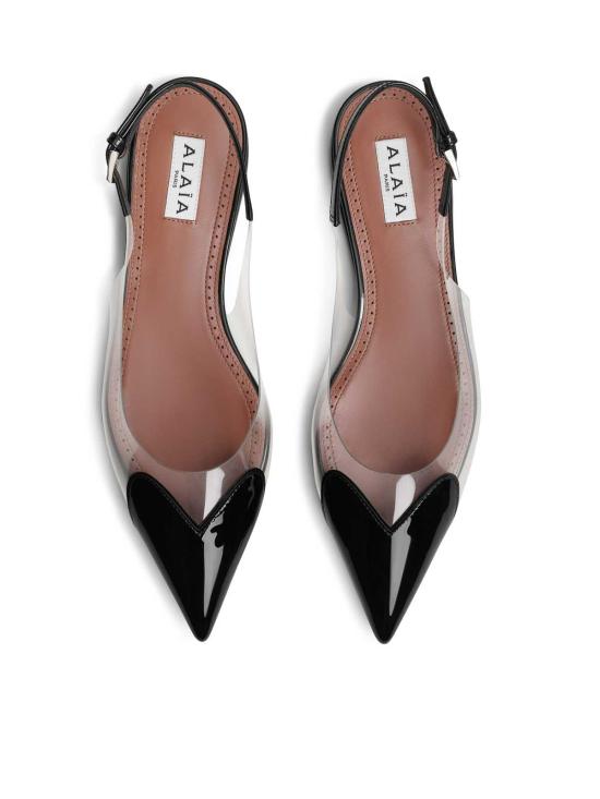  알라이아 플랫 슈즈 AA3E047CK150999 Black - ALAIA