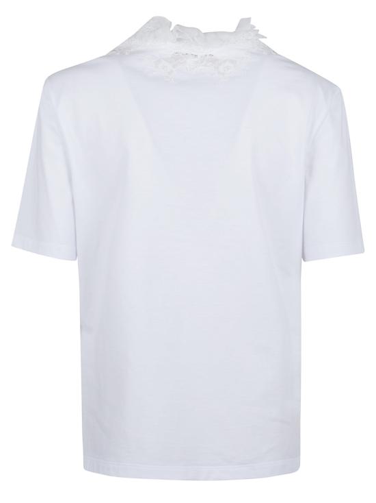 25SS 에르마노 설비노 반팔 티셔츠 D462L353 DUX 10601 BRIGHT WHITE - ERMANNO SCERVINO