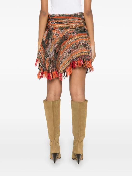 25SS 이자벨마랑 미디 스커트 JU0350FAC2J06I11OR ORANGE - ISABEL MARANT