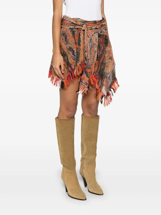 25SS 이자벨마랑 미디 스커트 JU0350FAC2J06I11OR ORANGE - ISABEL MARANT